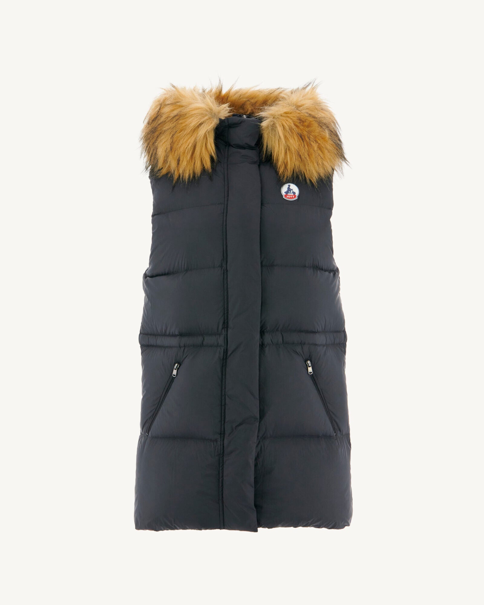 Jott Doudoune Veste Sans Manche Noir Capuche Doudoune Sans Manches