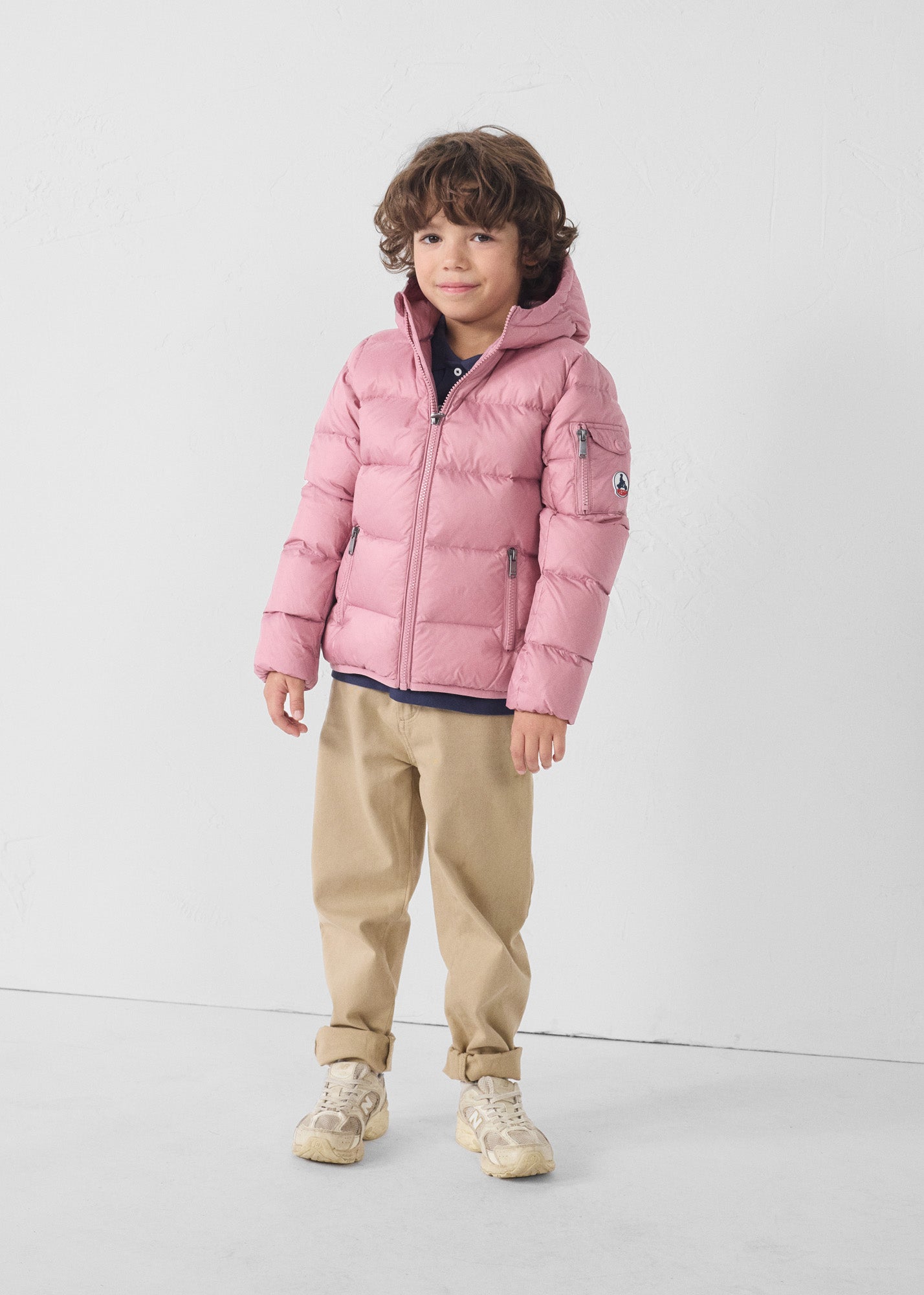 Doudoune Bonpoint Rose Tendre - Taille 12 Mois - Capuche Avec Fourrure - Occasion Très Bon État