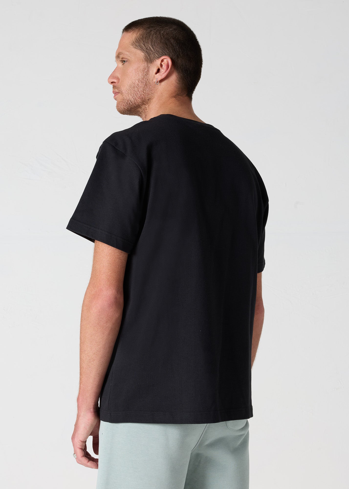 T-shirt col rond mixte imprimé Noir Samet - JOTT - 4