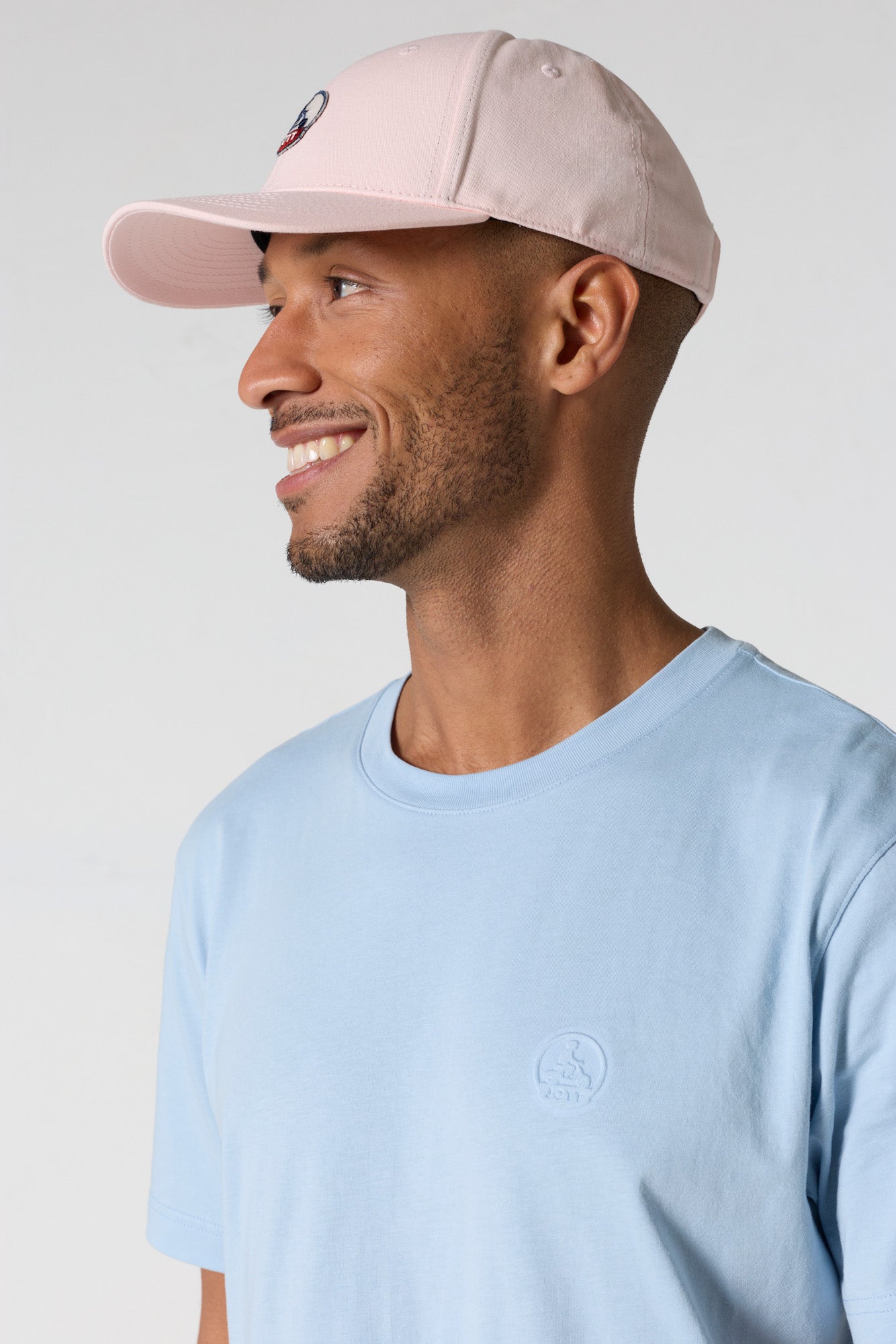 T-shirt à col rond homme en coton Cendre marine Pedro - JOTT - 5