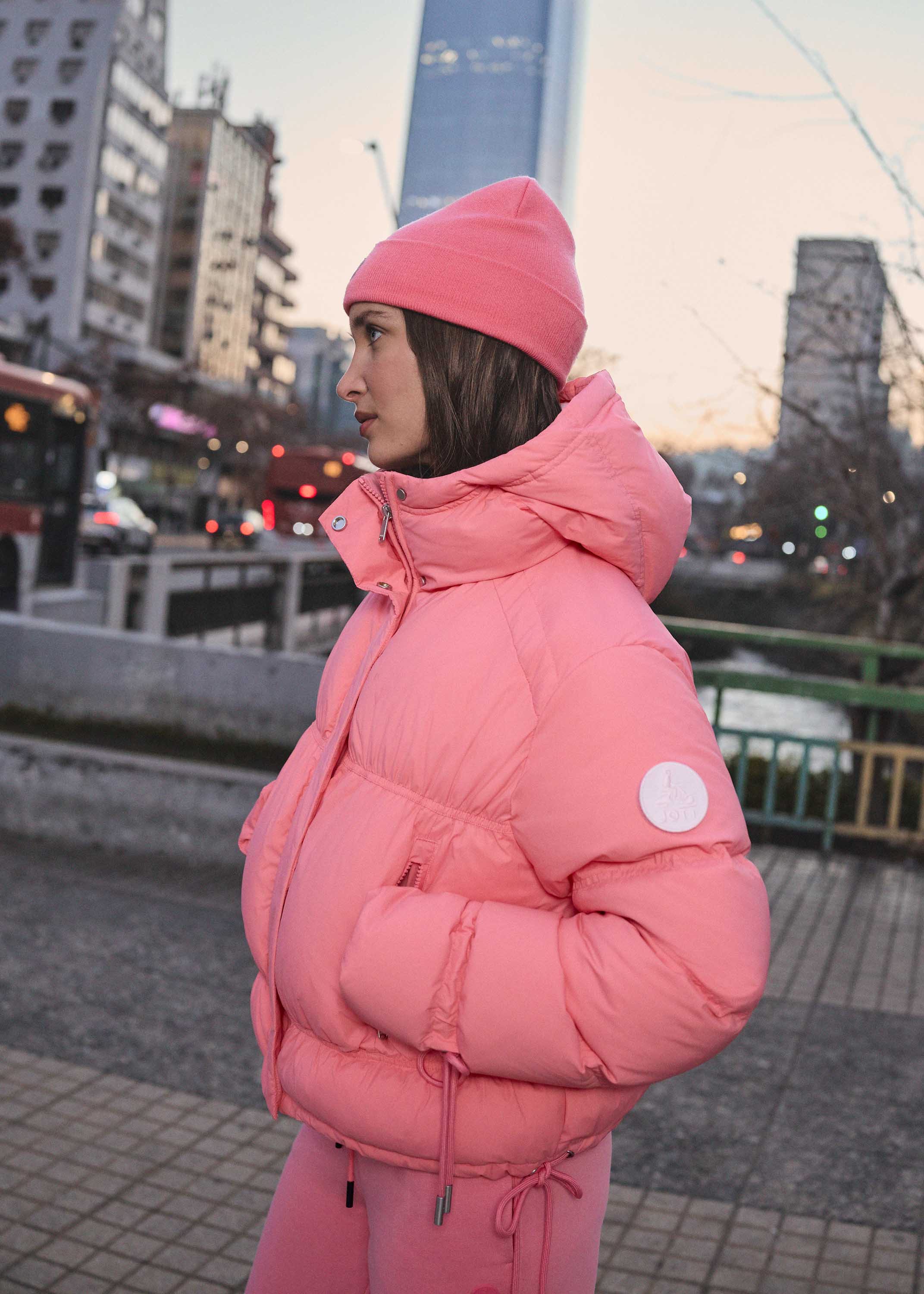 Down jacket Grand Froid esprit puffer Vibrant pink Nami - JOTT
