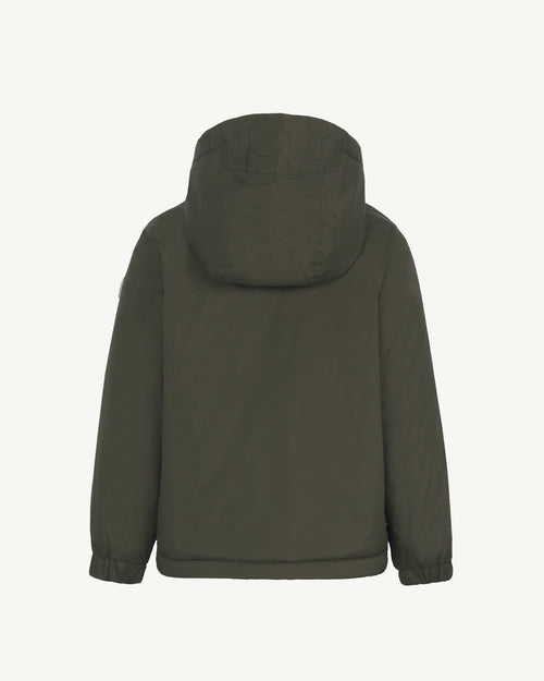 Doudoune enfant réversible à capuche Ultralight Army/Rose poudre Kyoto 2.0 - JOTT - 5