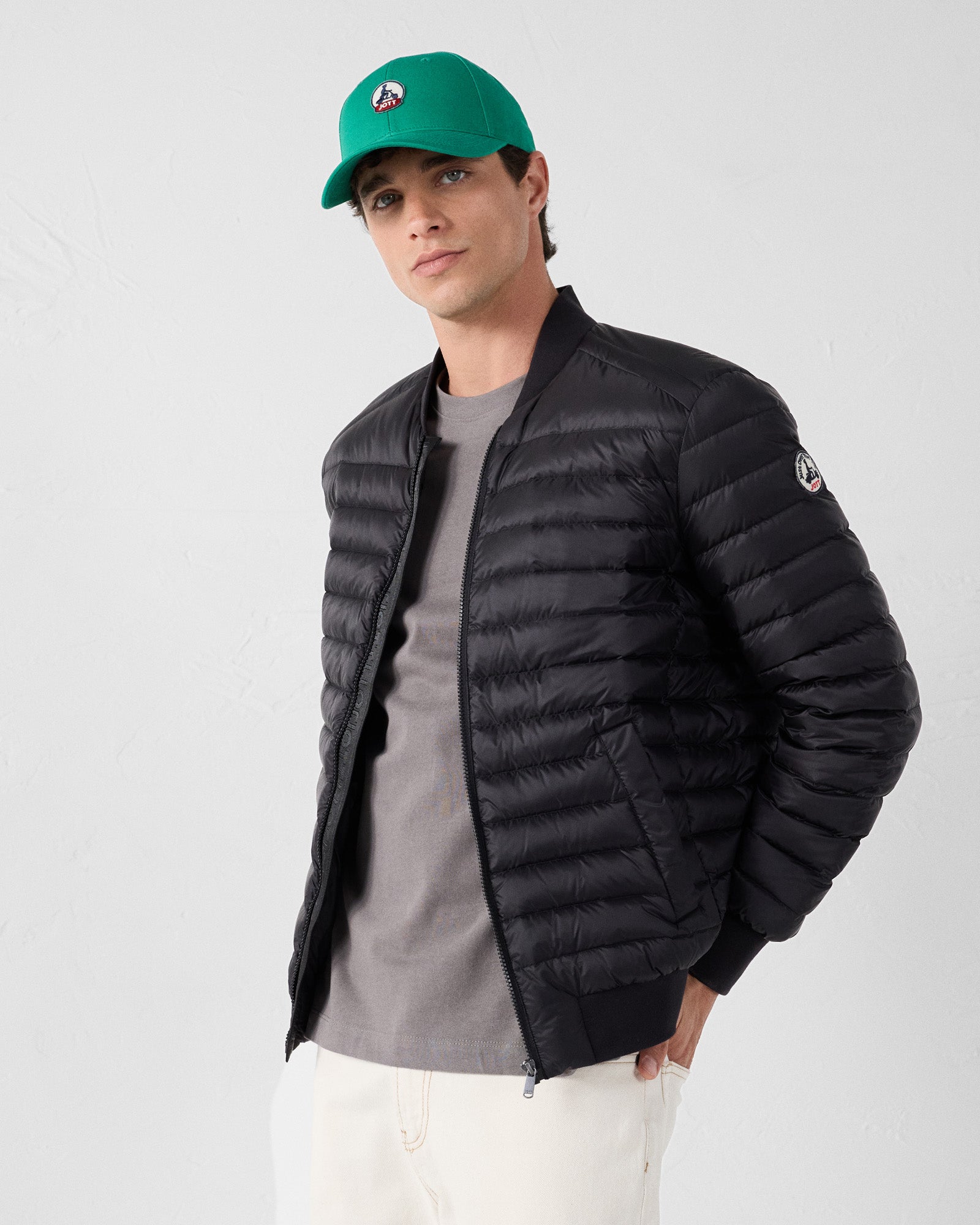 jott Bomber Noir Hann Factory Sale Clothing