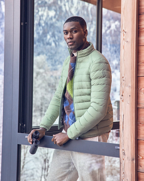 Doudoune légère stretch Vert minéral Aragon – JOTT