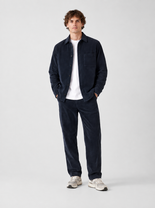 Chemise droite Bleu nuit Rehane