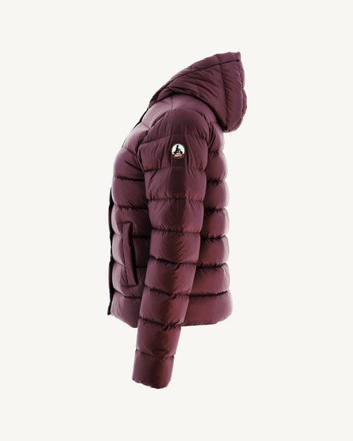 Doudoune droite à capuche Aubergine Jane - JOTT - 2