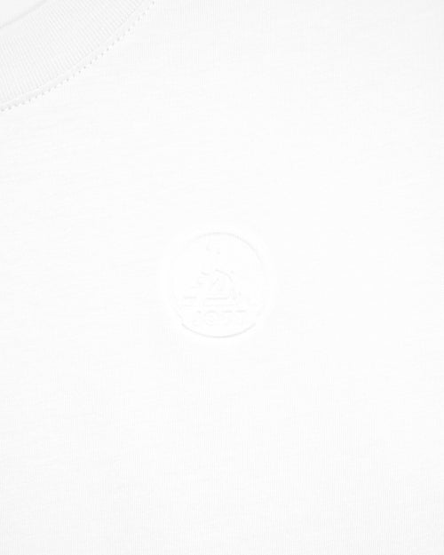 Camiseta de cuello redondo para mujer de algodón Blanco Angel - JOTT - 2