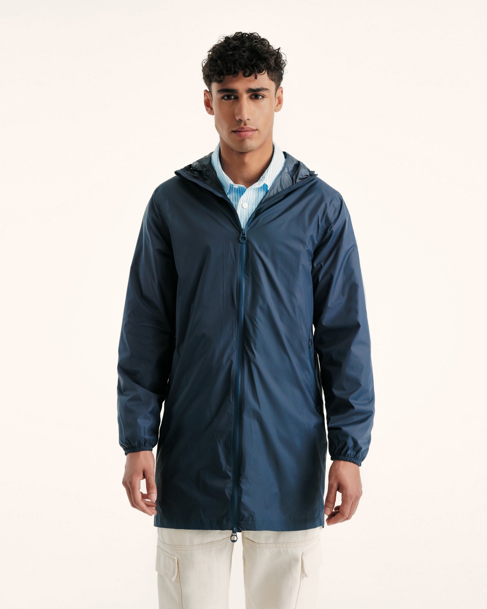 Impermeable long a capuche paquetable Marine Oban JOTT