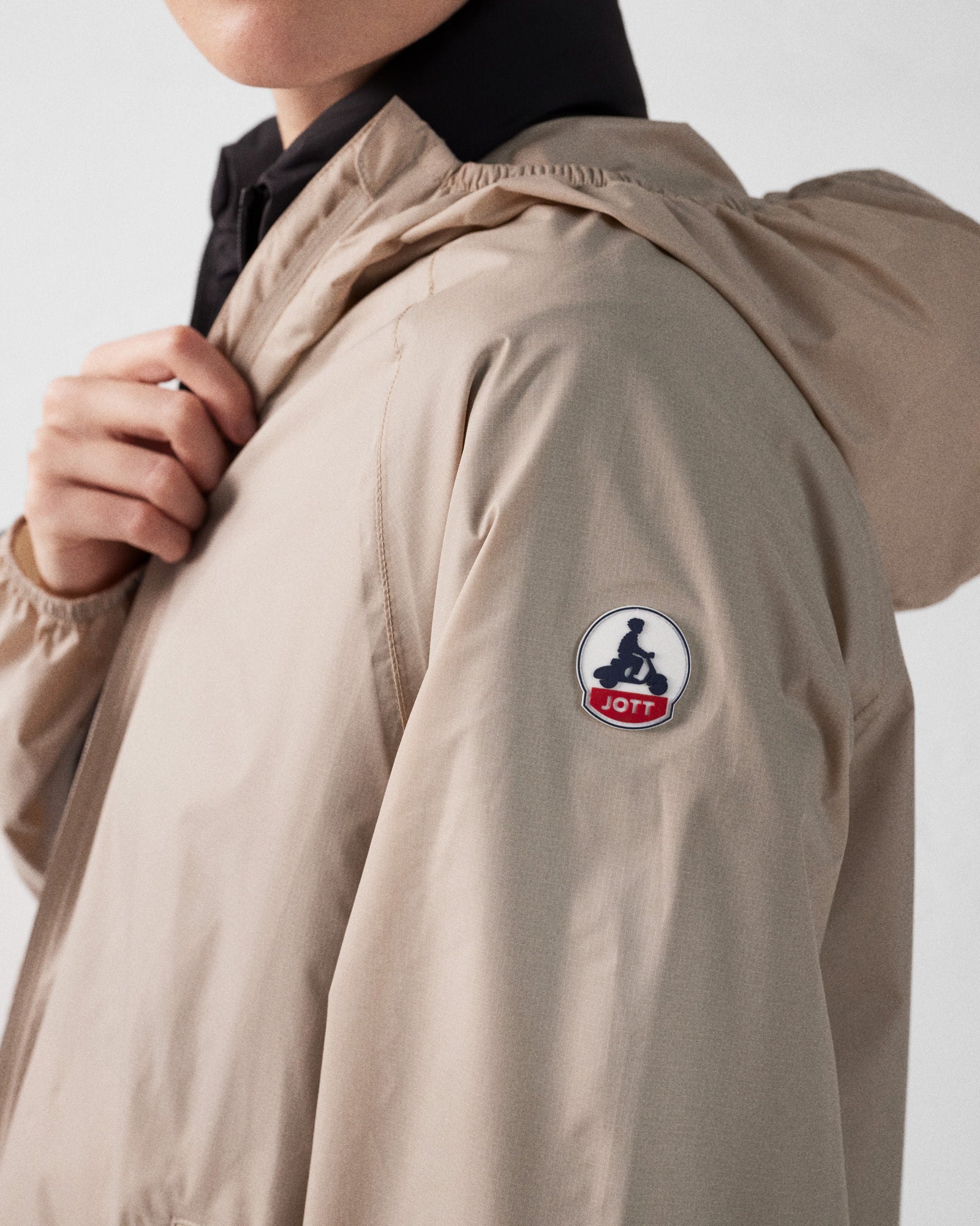 Imperméable long à capuche Beige Glendale - JOTT - 3