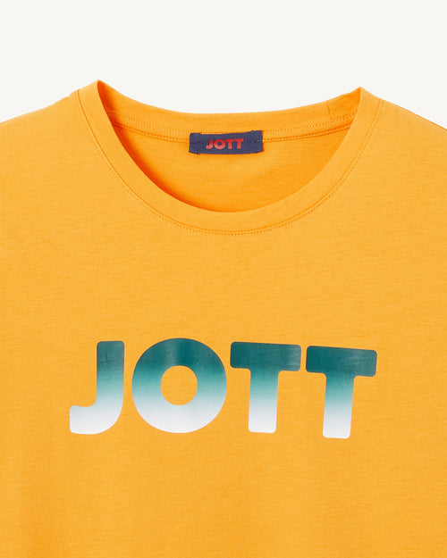 T-shirt en coton biologique Ocre orange Rosas - JOTT - 2