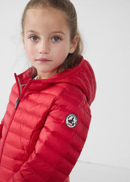 Doudoune légère à capuche enfant Rouge carmin Carla - JOTT - 5