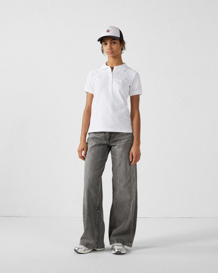 Polo femme Blanc May