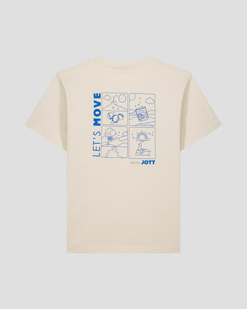 T-shirt col rond mixte imprimé Naturel Kood - JOTT - 3