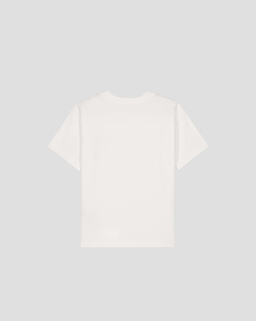T-shirt enfant col rond imprimé Blanc Mattia - JOTT - 3