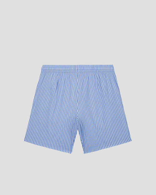 Popeline korte broek Hemelsblauw gestreept Saul stripe - JOTT - 3