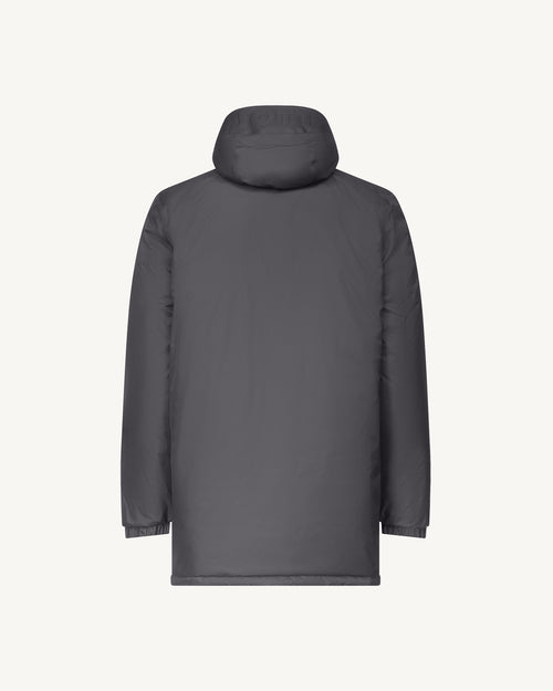 Doudoune longue réversible à capuche Anthracite/Gris souris Amsterdam 2.0 - JOTT - 4