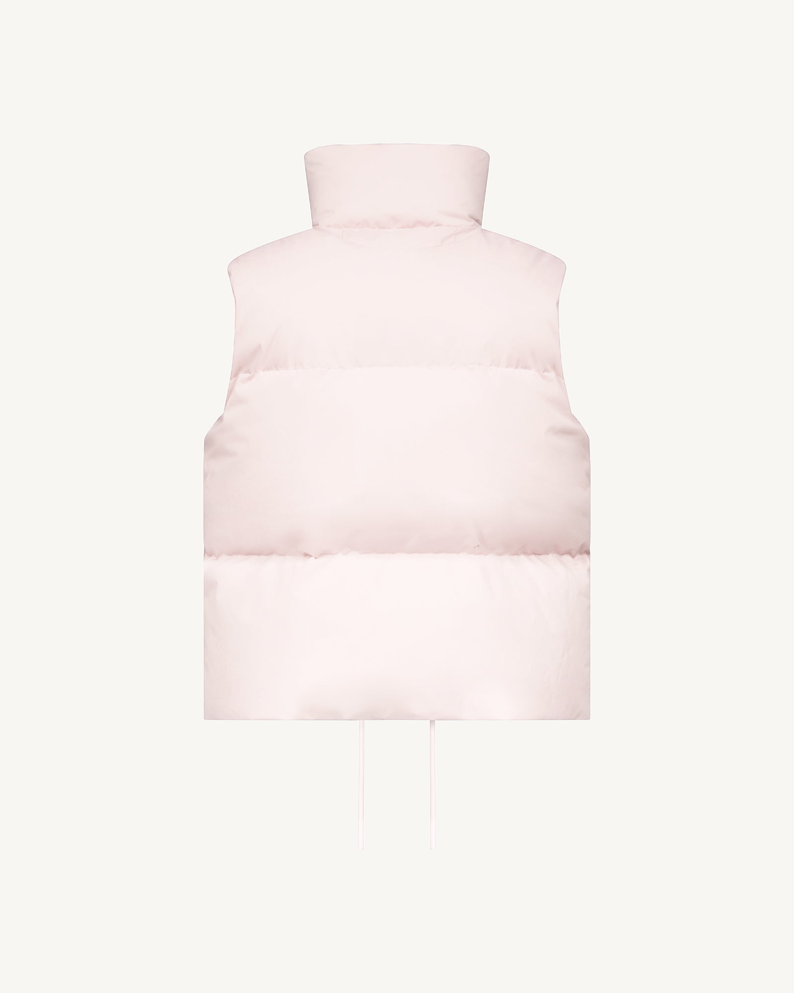 Doudoune courte sans manches esprit 'Puffer' Rose pétale Shanghai JOTT