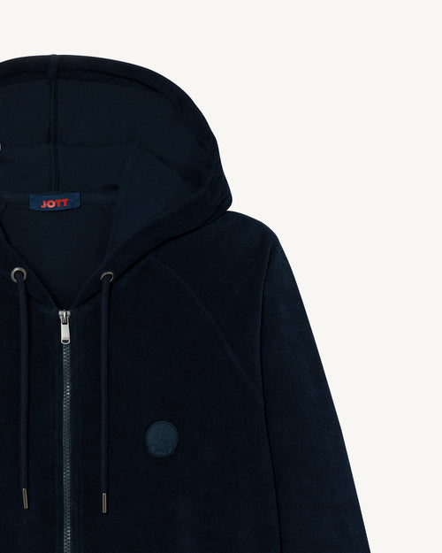 Veste zippée éponge à capuche Marine Nazare 2.0 - JOTT - 2
