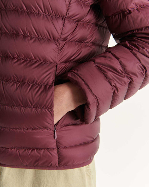 Doudoune légère à capuche Aubergine Nico - JOTT - 2