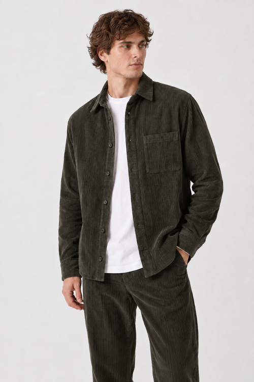 Chemise droite Army foncé Rehane