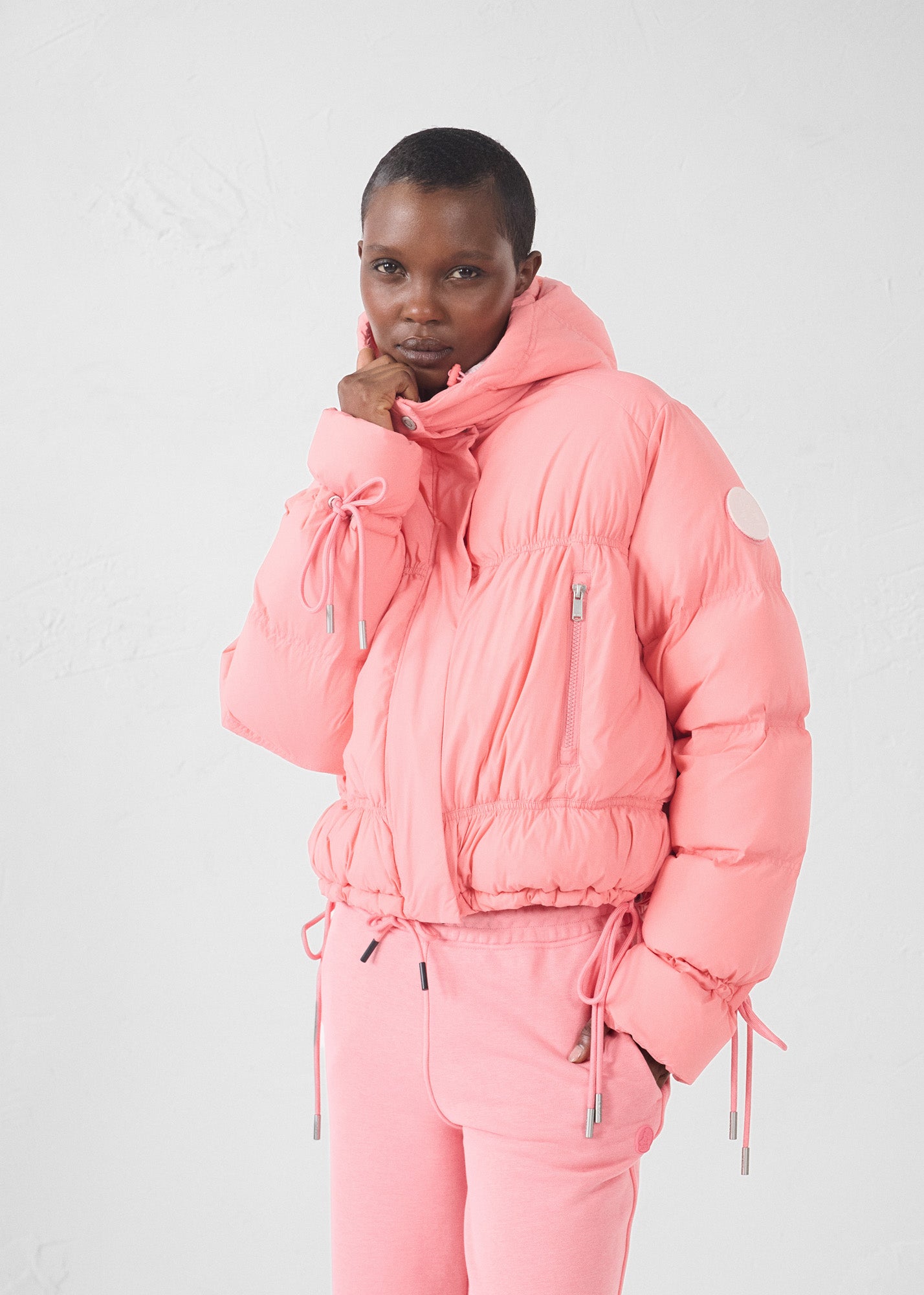 Down jacket Grand Froid esprit puffer Vibrant pink Nami - JOTT