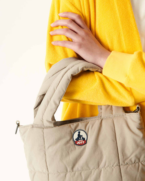 Mini tote-bag en coton gratté Beige Nuna - JOTT - 2