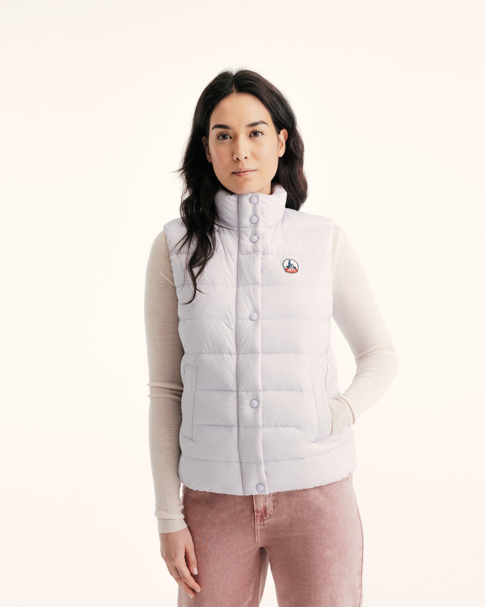 Doudoune legere sans manches Mauve pale Valentine JOTT