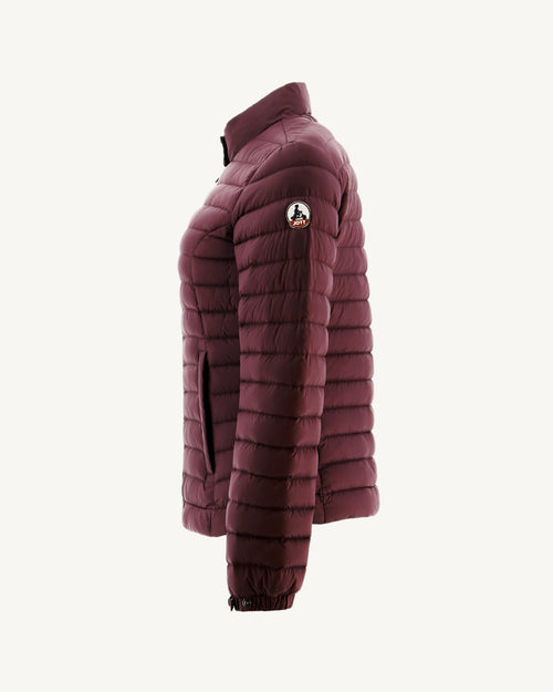 Doudoune légère coupe motard Aubergine Nina 2.0 - JOTT - 2