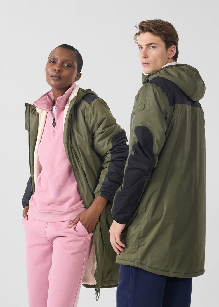 Imperméable sherpa long Army Hallin sherpa