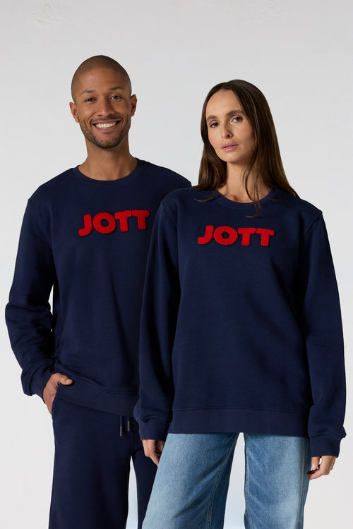Sweat brodé mixte Marine Sancy - JOTT - 2