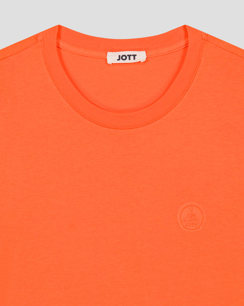 T-shirt à col rond homme en coton Orange ensoleillé Pedro - JOTT - 2