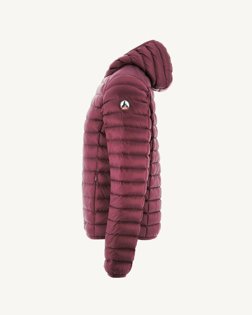Doudoune légère à capuche Aubergine Nico - JOTT - 3