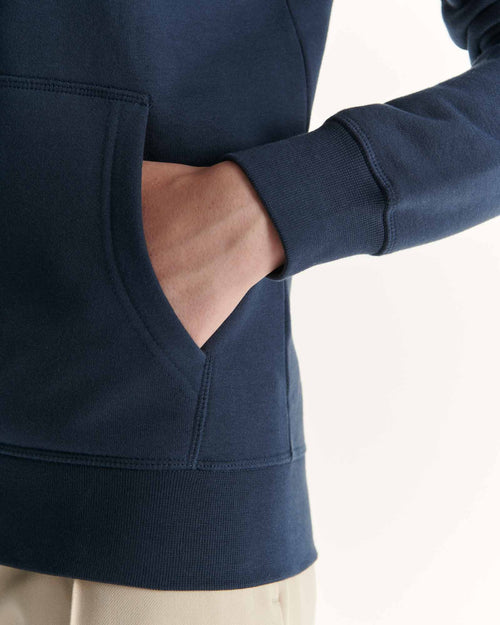 Sweat à capuche femme en coton biologique Marine Oaxaca - JOTT - 2