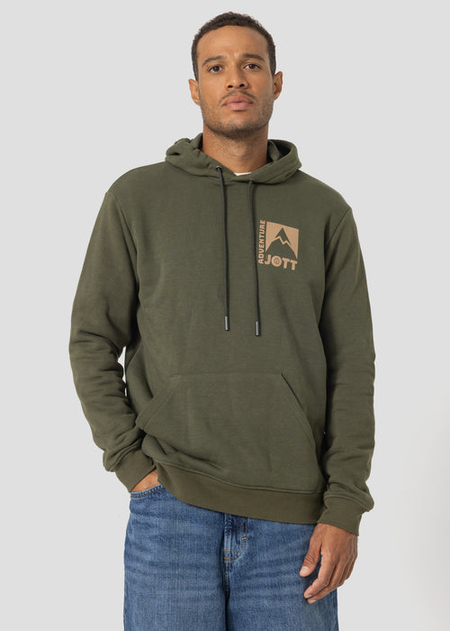 Sweat à capuche imprimé Army foncé Adventure - JOTT - 3