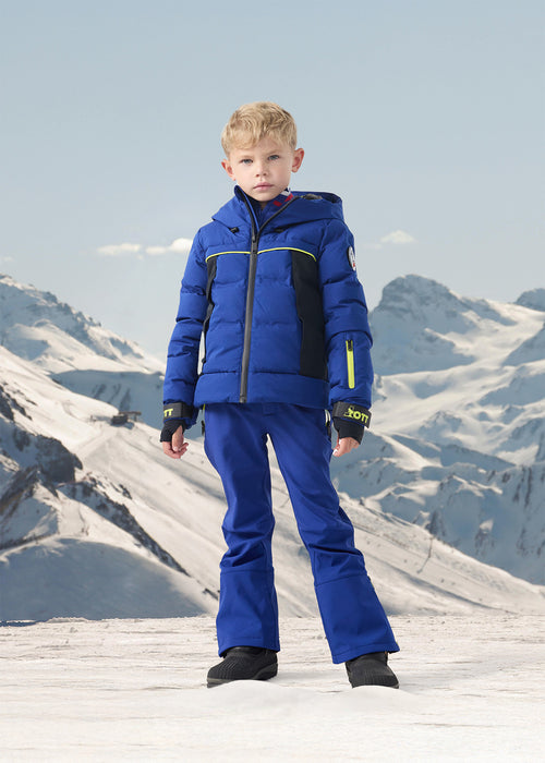 Veste de ski enfant Grand froid Bleu cobalt Cembros - JOTT - 2