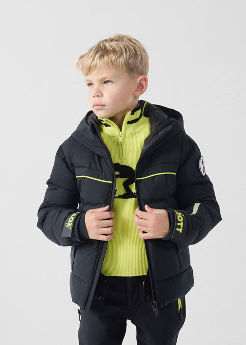 Veste de ski enfant Grand froid Noir Cembros - JOTT - 2