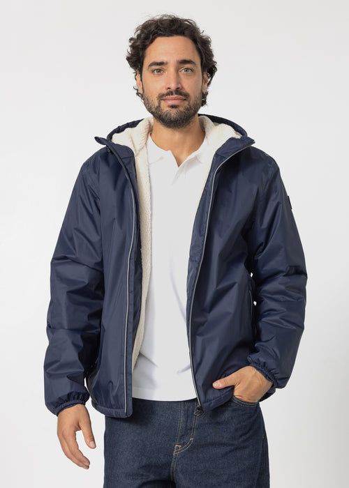 Imperméable Mixte doublé Bleu nuit Glaic sherpa - JOTT - 3