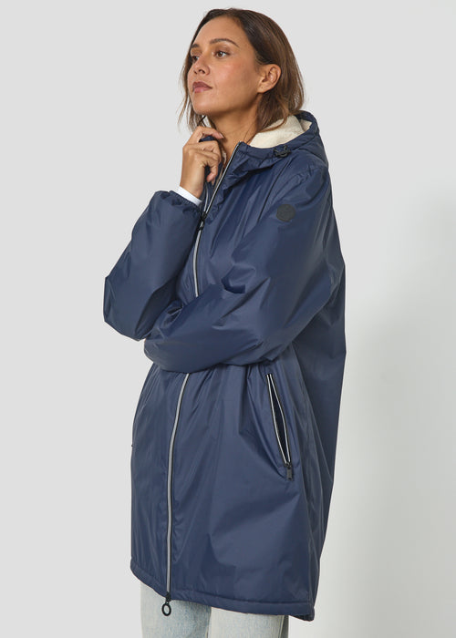 Imperméable Mixte doublé Bleu nuit Glen sherpa - JOTT - 3