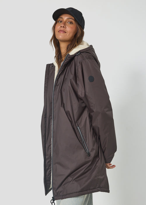 Imperméable Mixte doublé Café noir Glen sherpa - JOTT - 3