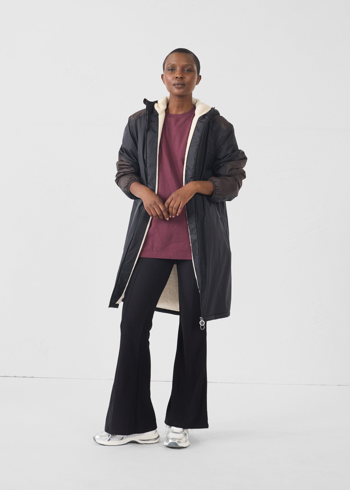 Imperméable sherpa long Noir Hallin sherpa - JOTT - 2