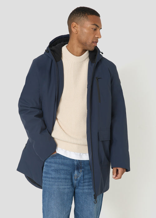 Imperméable polaire mi-long Bleu nuit Hatton - JOTT - 2