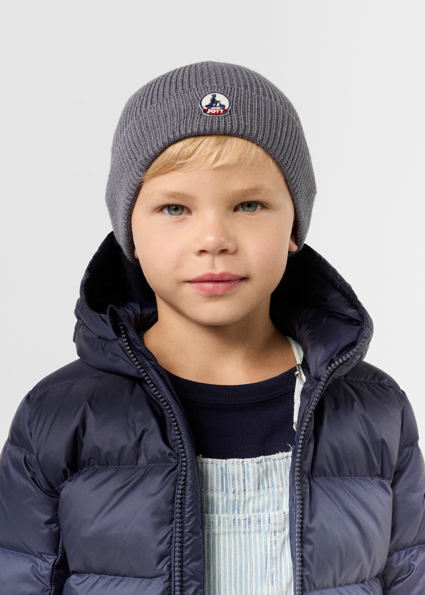 Noah 2.0 Dark Heather Grey Kid Beanie - JOTT