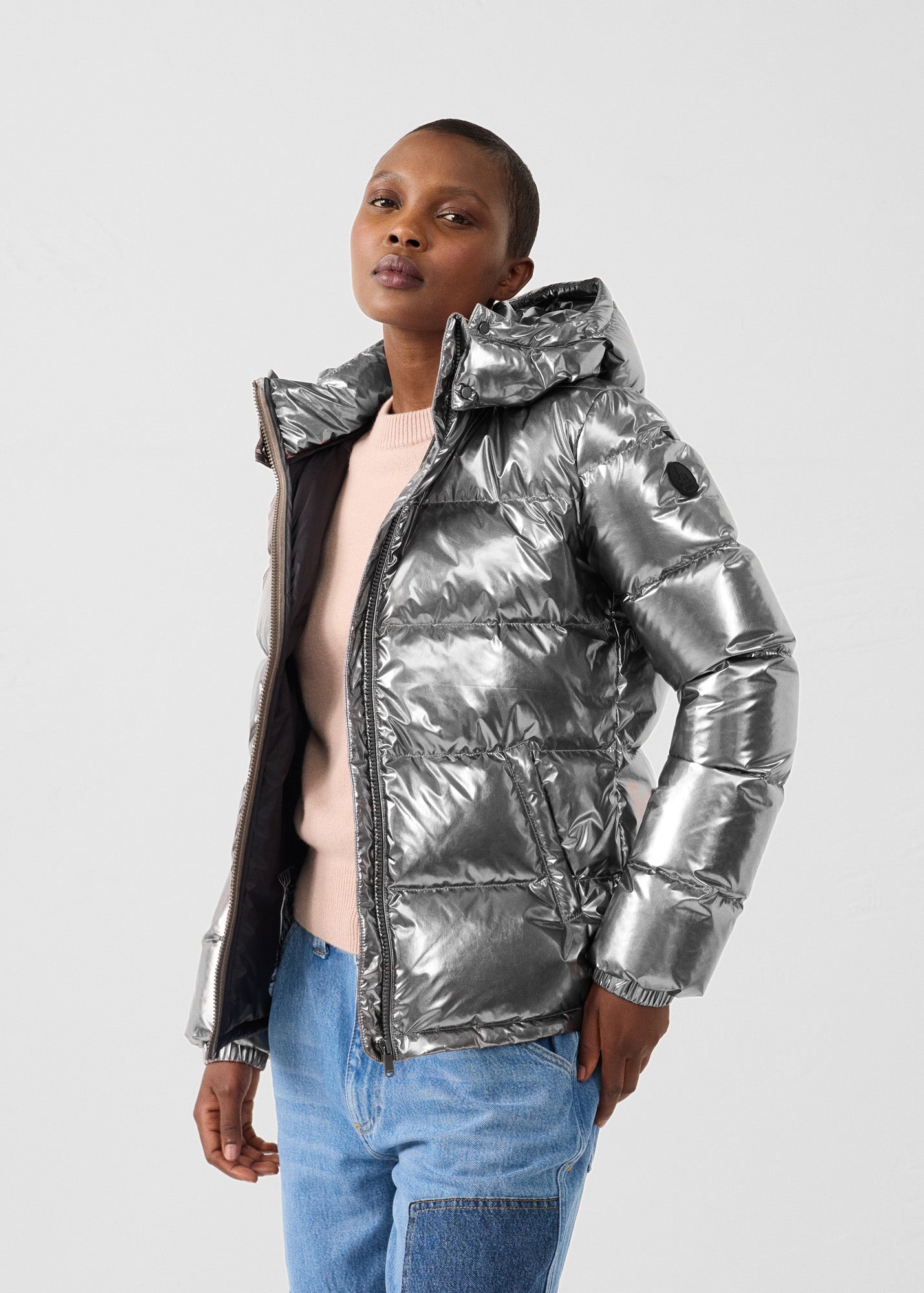 Down jacket Grand Froid esprit puffer Antique silver Prague