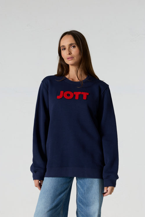 Sweat brodé mixte Marine Sancy - JOTT - 2