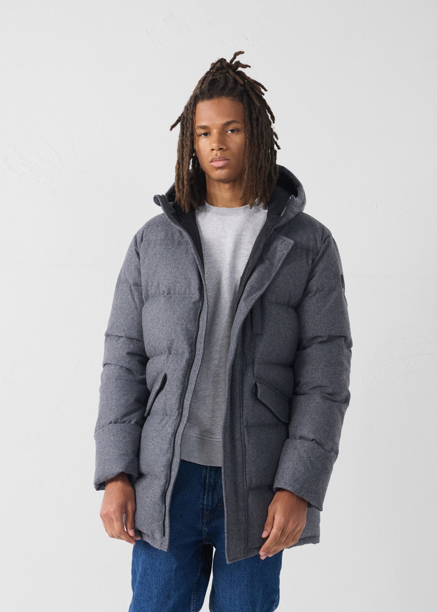 doudoune homme grise