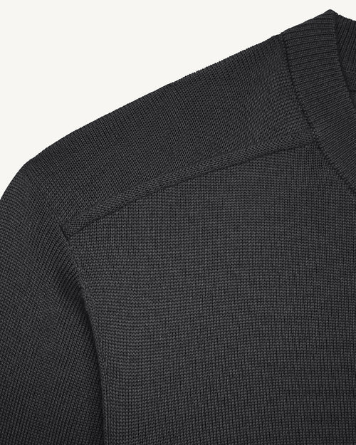 Pull en maille col rond Noir Emile - JOTT - 2