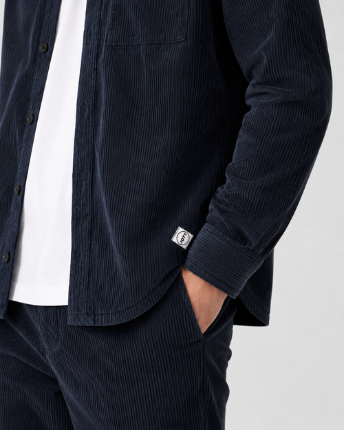 Chemise droite Bleu nuit Rehane