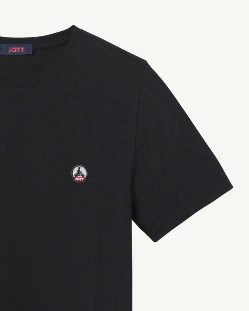T-shirt homme en coton biologique Noir Pietro - JOTT - 3
