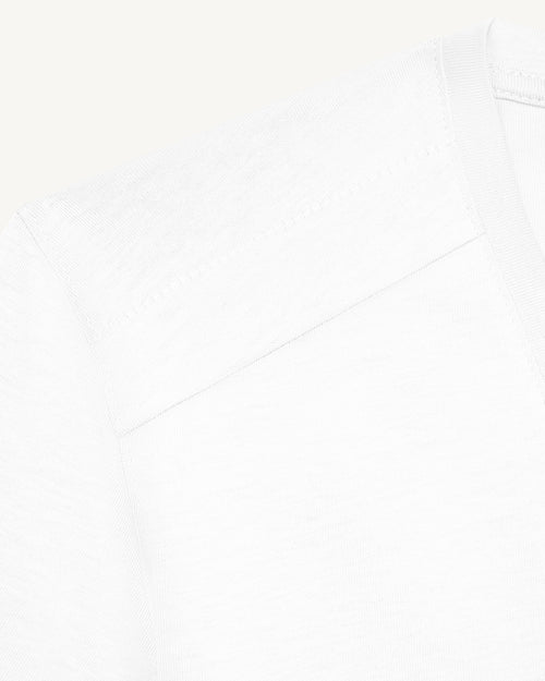 T-shirt col V femme en coton Blanc Sofia - JOTT - 2