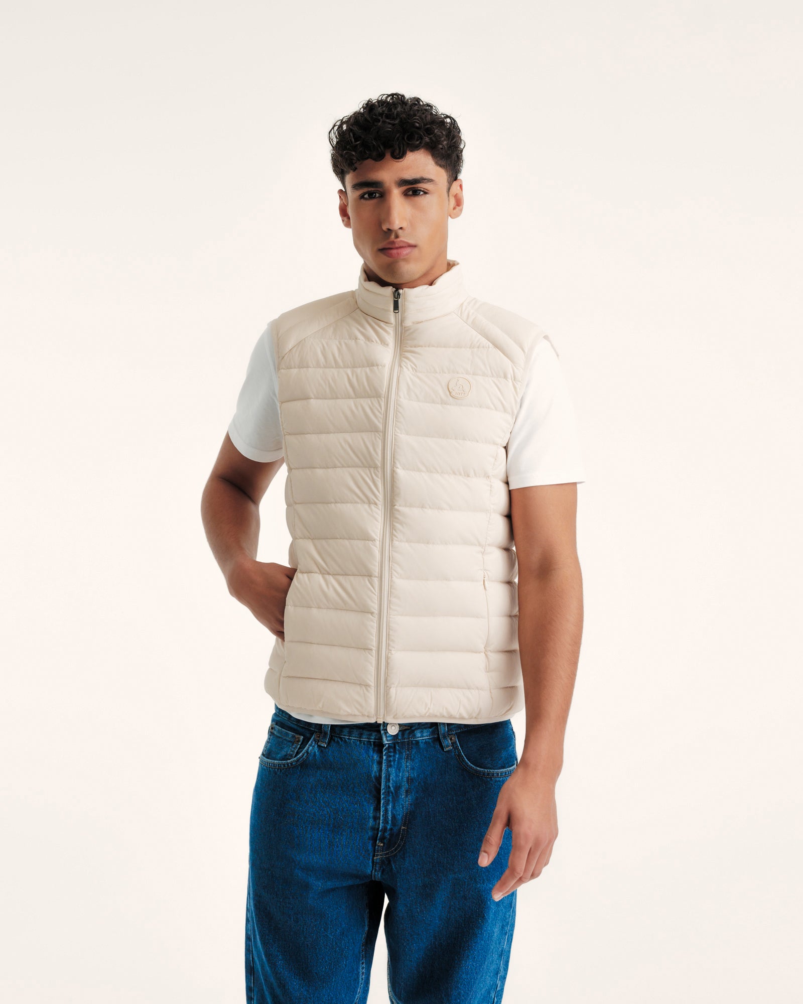 Haut Femme Nicola Sans Manches - Taille M - Lavande - Tissu Stretch Plissé - Occasion Très Bon État